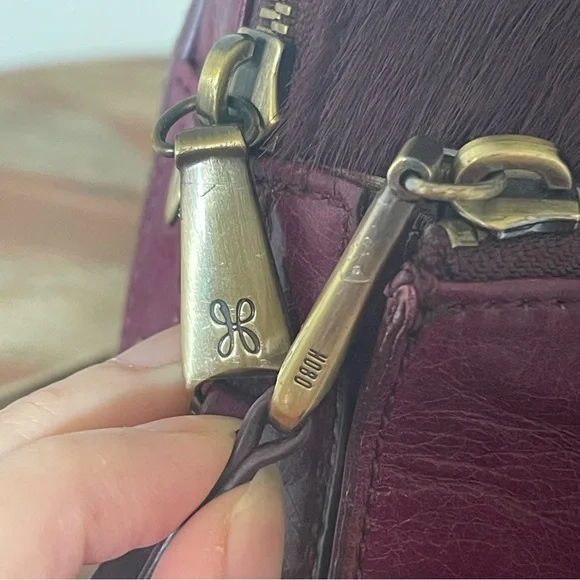 NEW Sexy Purple HOBO Mini Backpack Purse Fuschia Leather And Calf Hair - Picture 9 of 14